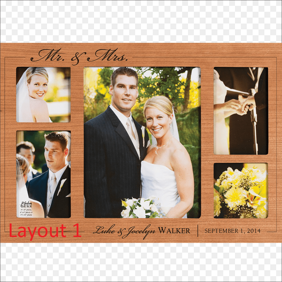 Collage Photo Frame Mr Amp Mrs Personalized Collage Picture Frame, Flower Bouquet, Flower, Flower Arrangement, Plant Free Transparent Png