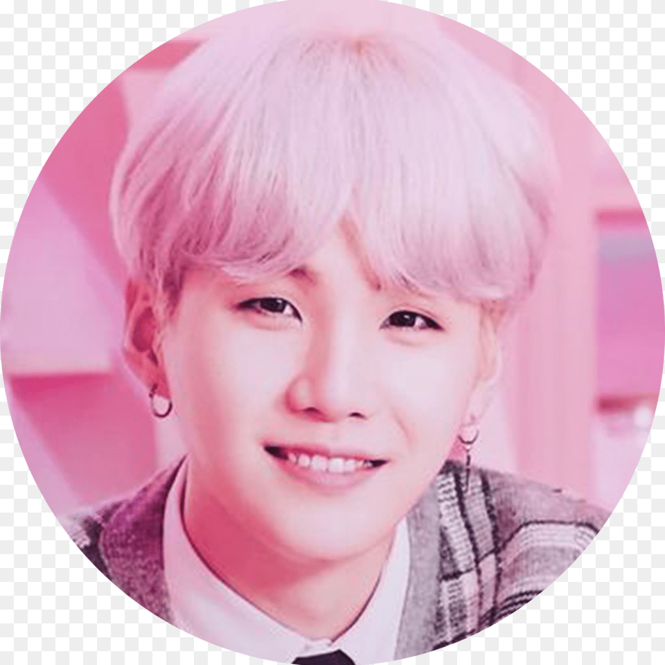 Collapsible Grip Amp Stand For Phones And Tablets Bts Suga Pink Aesthetic, Face, Head, Person, Photography Free Png Download