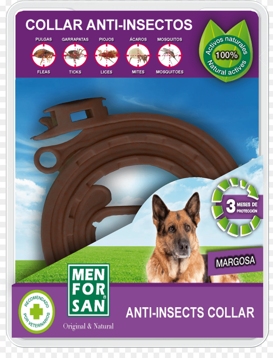 Collar Anti Insectos Menforsan, Animal, Canine, Dog, Mammal Png