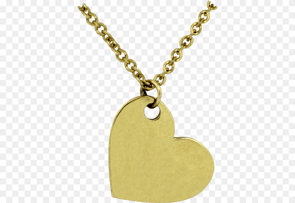 Collar Corazon Liso Oro 10k Gold, Accessories, Jewelry, Necklace, Pendant Png Image