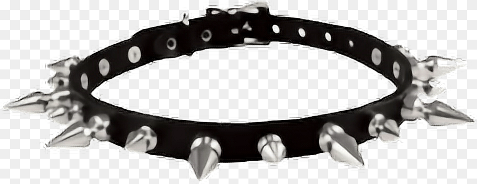Collar Goth Punk Spike Bdsm Freetoedit Background Spike Choker Accessories, Bracelet, Jewelry, Person Free Transparent Png