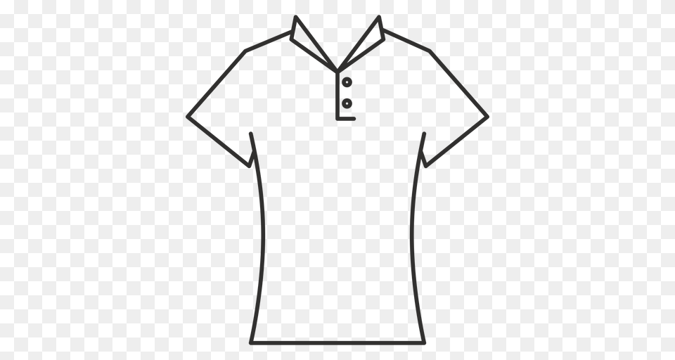 Collar T Shirt Stroke Icon, Clothing, T-shirt, Cross, Symbol Free Png Download