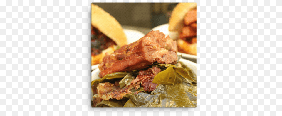 Collard Greens, Food, Meat, Pork, Sandwich Png