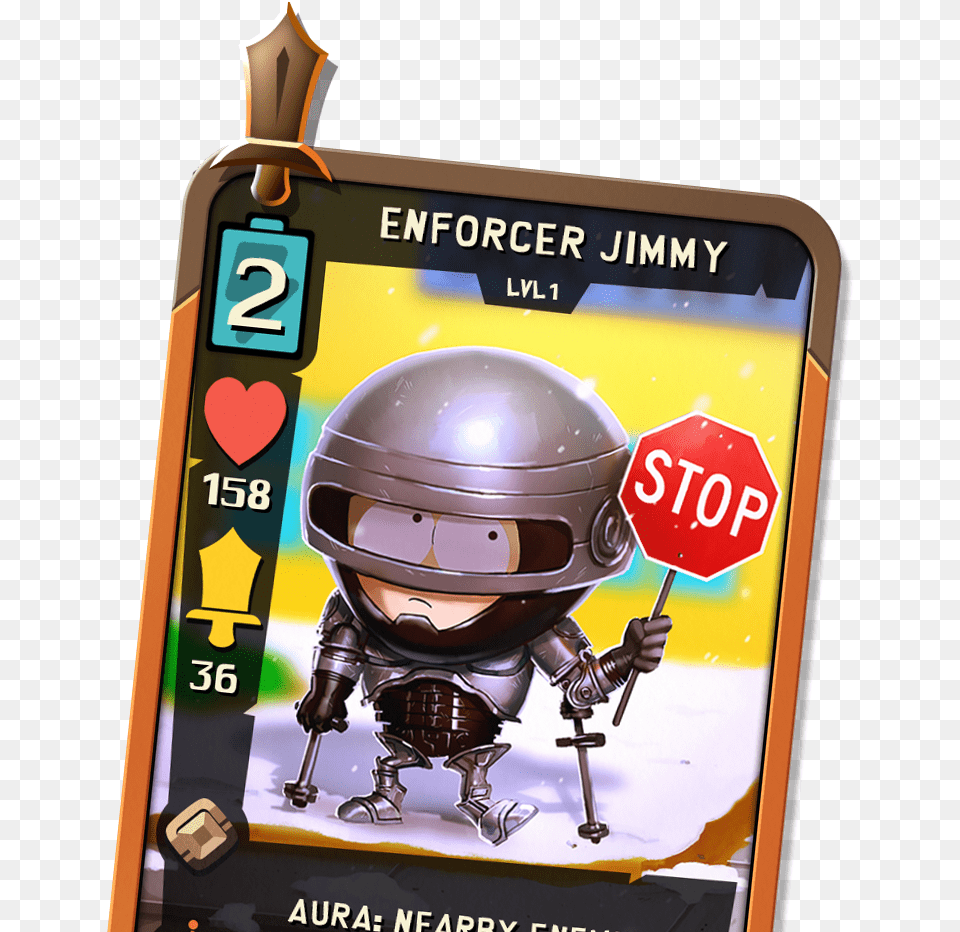 Collect And Upgrade Over 80 Unique Cards Featuring South Park Phone Destroyer, Helmet, Adult, Electronics, Male Png Image