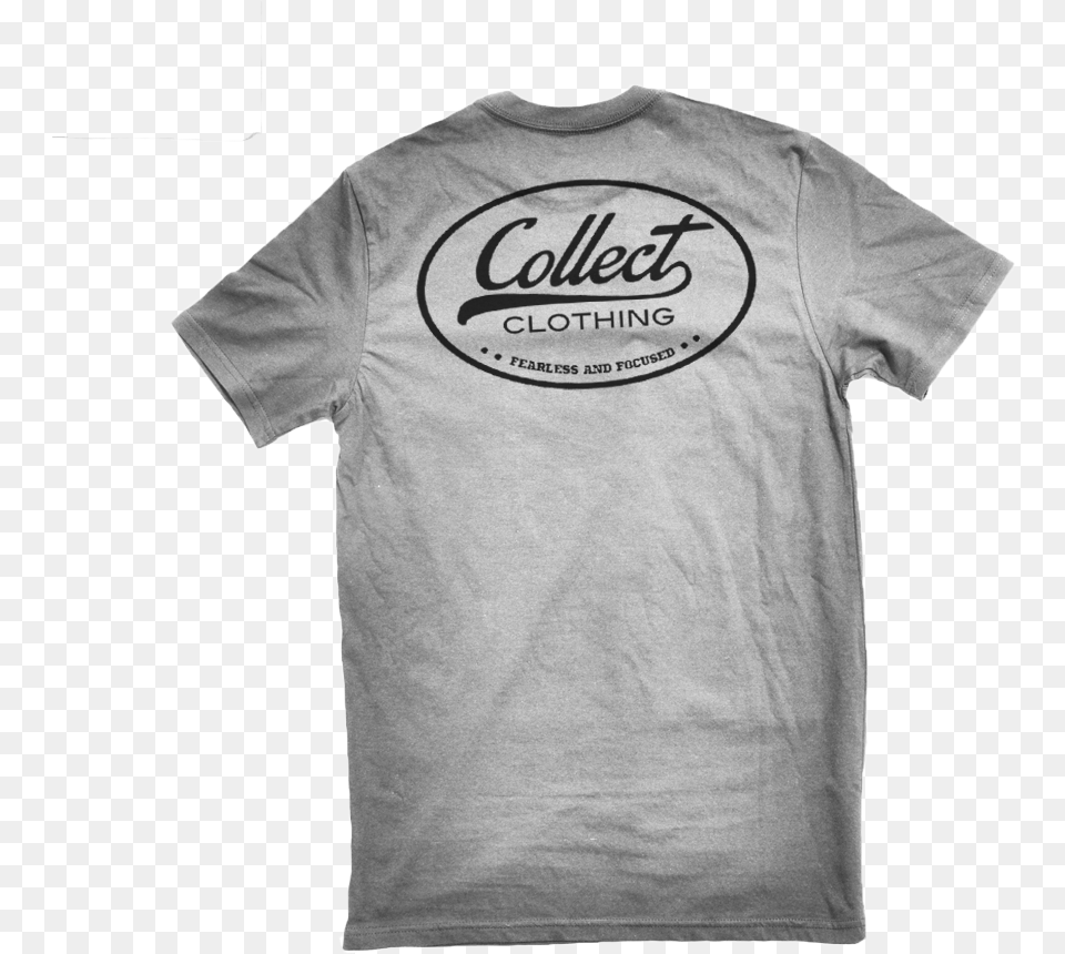 Collect Vintage Grey Tee Active Shirt, Clothing, T-shirt Png Image