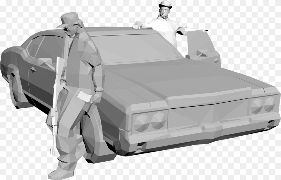 Collectable Ryder And Big Smoke V1 Van, Adult, Male, Man, Person Png Image