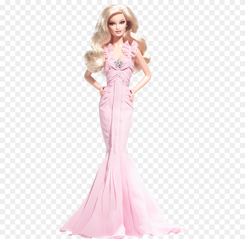 Collectible Barbie Dolls Best Barbie Gowns, Clothing, Dress, Formal Wear, Figurine Free Png