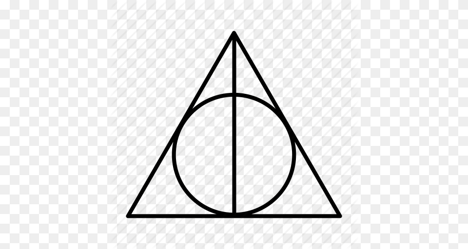 Collection Deathly Hallows Final Harry Potter Icon, Boat, Sailboat, Transportation, Triangle Free Png
