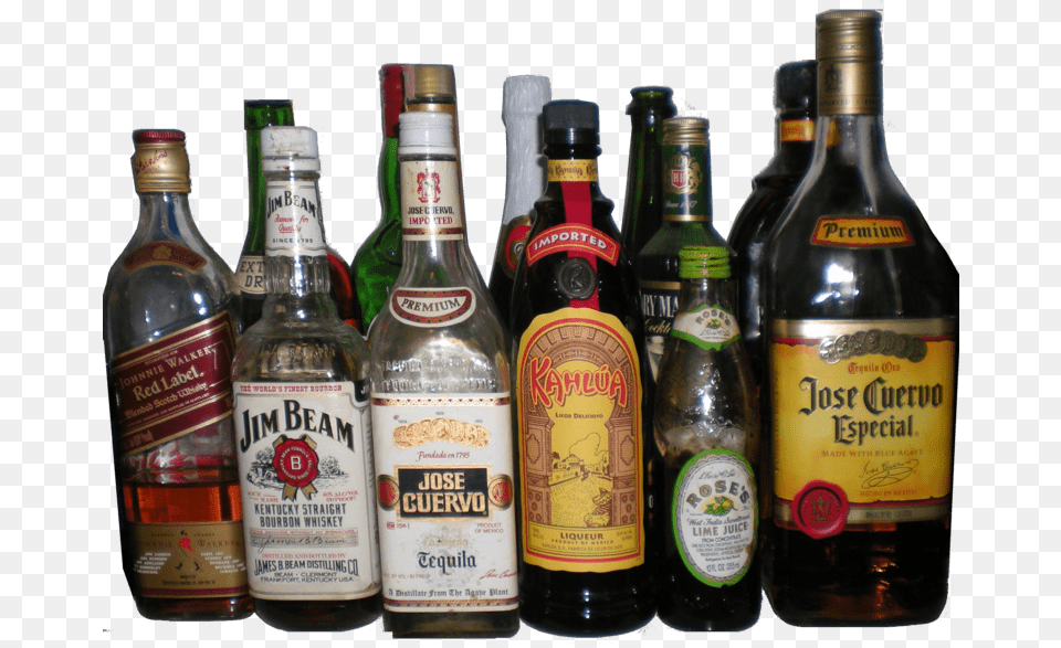 Collection Of Alcohol Bottles, Beverage, Liquor, Beer, Bottle Png