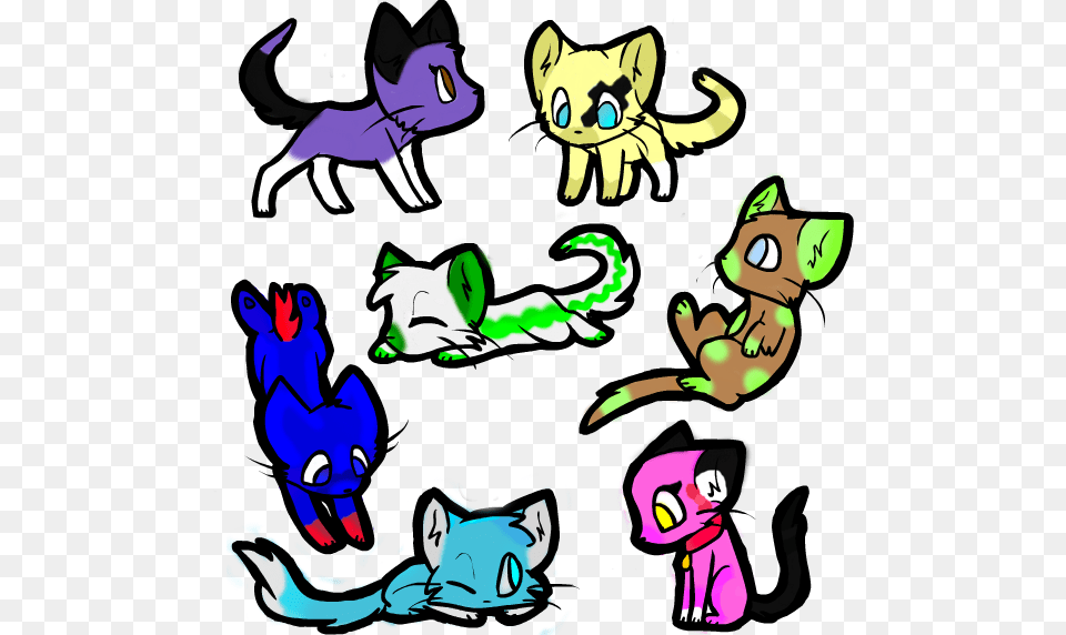 Collection Of Aphmau Bts As Cats, Book, Comics, Publication, Art Free Png Download