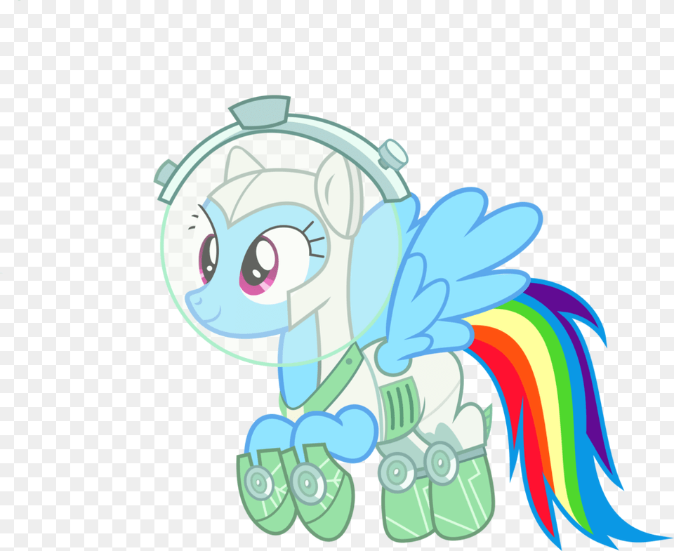Collection Of Astronaut Vector Simple Download Mlp Scare Master Rainbow Dash, Art, Graphics, Cleaning, Person Png Image