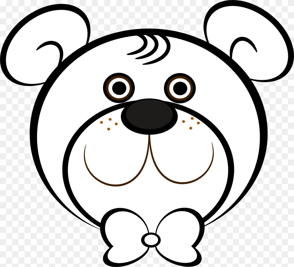 Collection Of Bear Clipart Black And White Teddy Bear Face Coloring Pages, Stencil, Nature, Outdoors, Snow Free Png Download