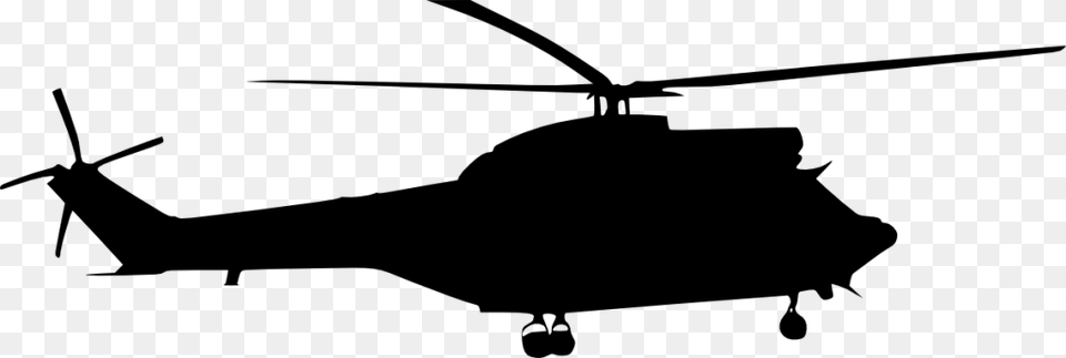 Collection Of Black Hawk Helicopter Silhouette Download Them, Gray Free Transparent Png