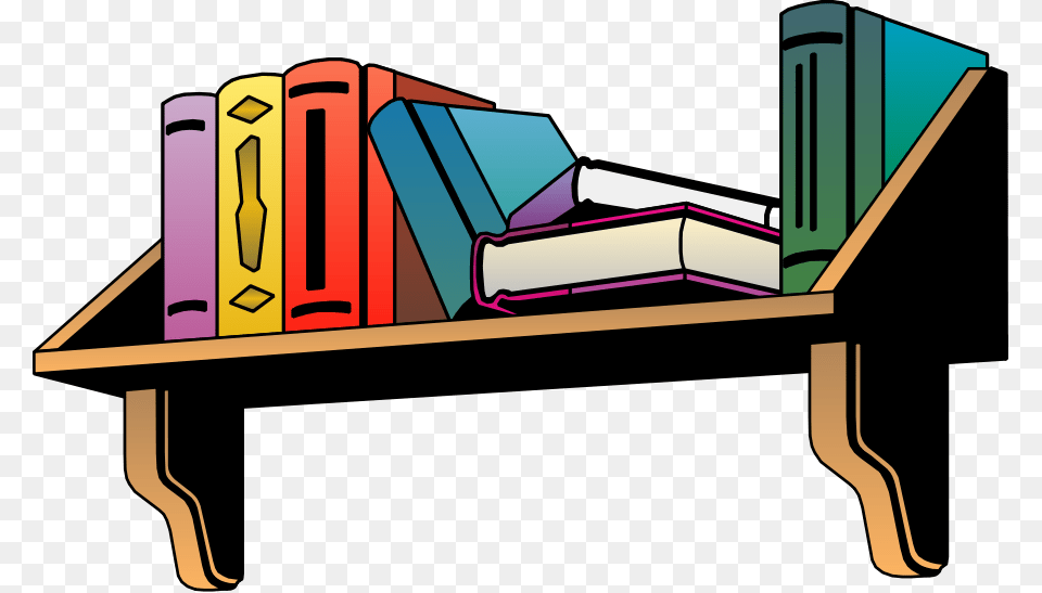 Collection Of Bookshelf Clipart Transparent Book Is On The Shelf, Publication, Furniture, Dynamite, Weapon Free Png Download