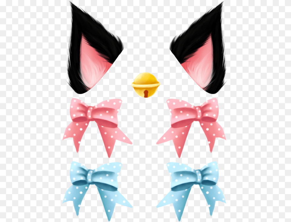 Collection Of Cat Ear Clipart Anime Black Cat Ears, Accessories, Formal Wear, Tie, Bow Tie Free Png Download