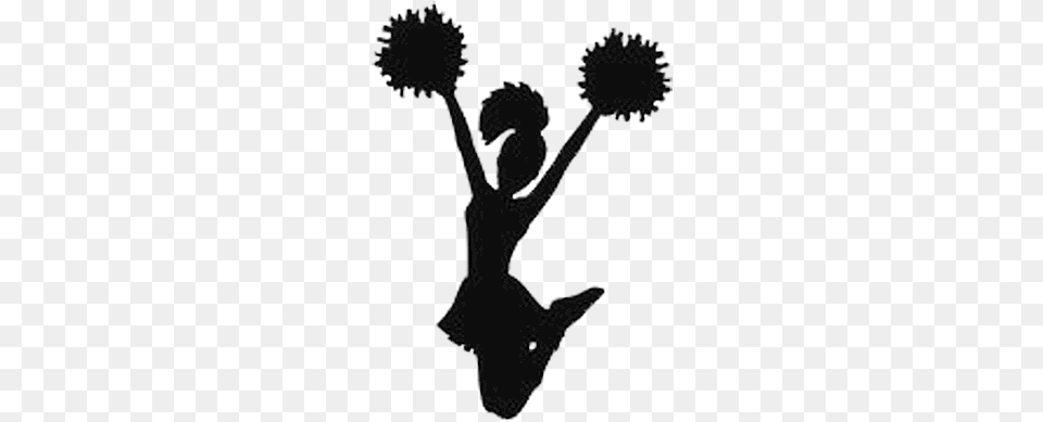 Collection Of Cheer High Cheerleader Cheerleader Clipart Transparent Background, Dancing, Leisure Activities, Person, Silhouette Png Image