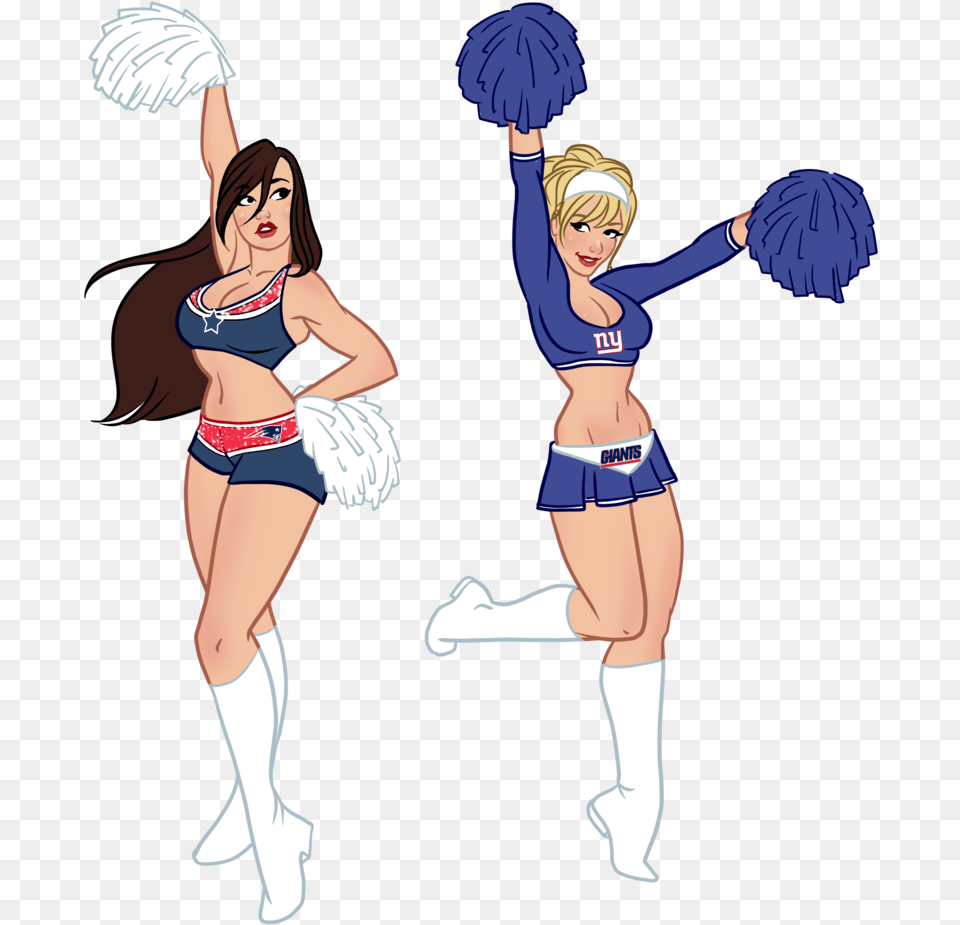 Collection Of Cheerleader Cartoon, Book, Publication, Comics, Person Png Image