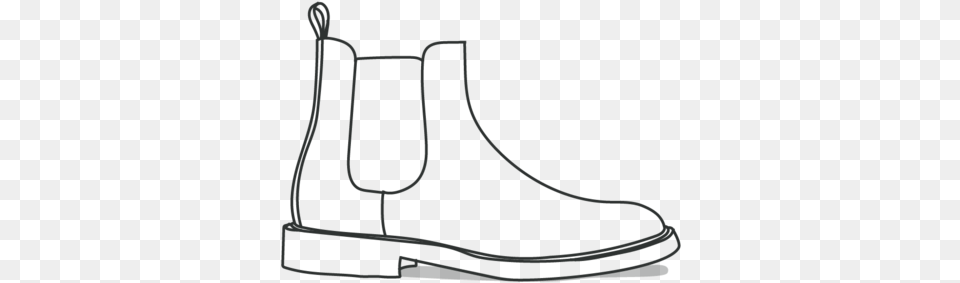 Collection Of Chelsea Boots Drawing Footwear Line Drawing Transparent, Boot, Clothing, Shoe, Smoke Pipe Free Png Download