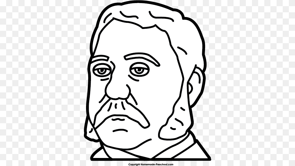 Collection Of Chester A Arthur Drawing Draw Chester A Arthur, Head, Person, Art, Face Png Image