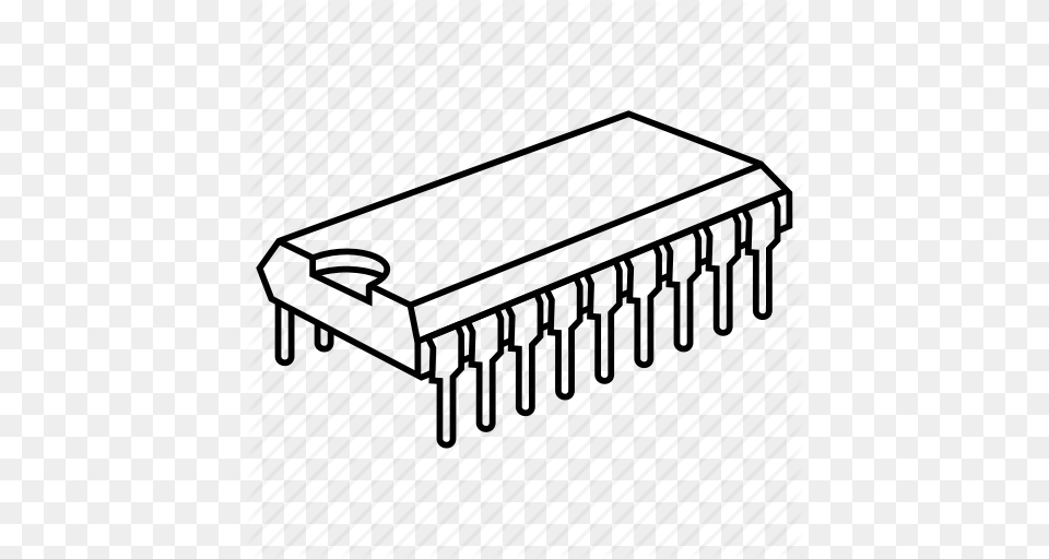 Collection Of Computer Chip Drawing Download Them And Try To Solve, Musical Instrument, Harmonica Png Image