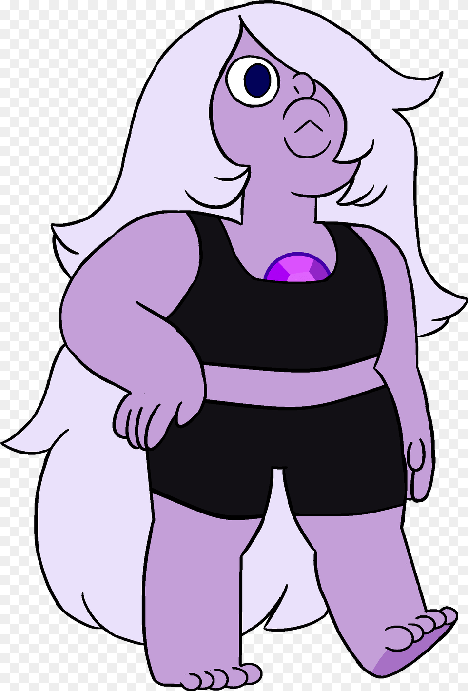Collection Of Crystal Drawing Amethyst Amethyst Steven Universe Season, Purple, Baby, Person, Cartoon Free Transparent Png