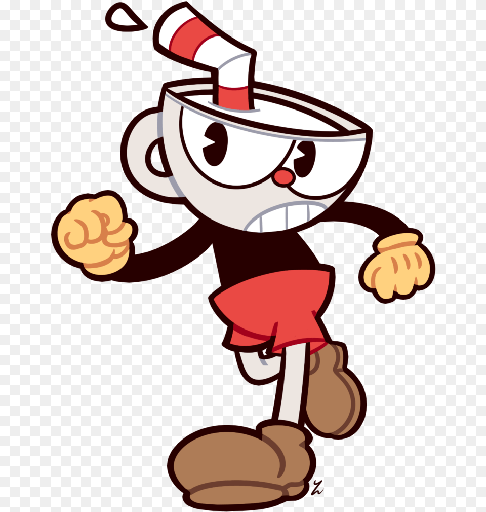 Collection Of Cuphead Red Cup Head, Cartoon, Dynamite, Weapon Png Image
