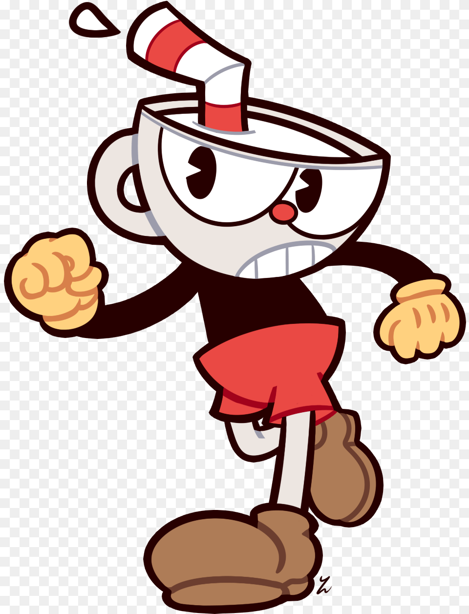 Collection Of Cuphead Transparent Red Transparent Cup Head, Cartoon Free Png
