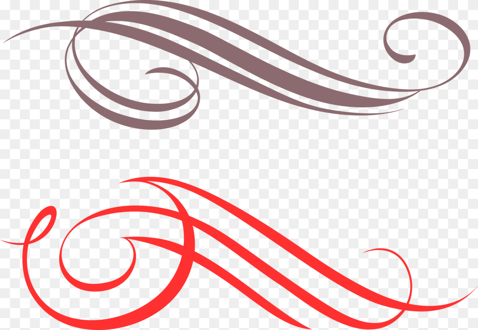 Collection Of Curving Curly Lines Vector, Art, Graphics, Text Free Png Download