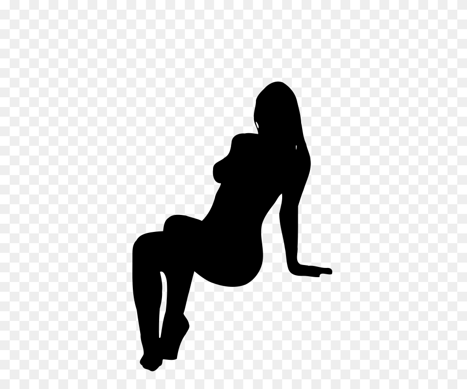 Collection Of Curvy Girl Silhouette Download Them And Try To Solve, Gray Free Png