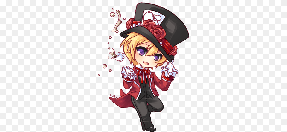 Collection Of Cute Mad Hatter Drawing Mad Hatter Anime Drawings, Book, Comics, Publication, Adult Png