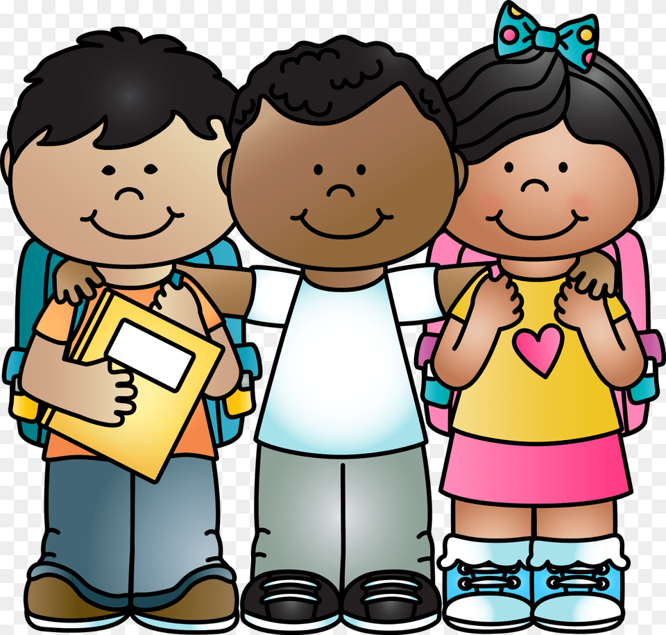 Collection Of Cute School Kids Clipart Transparent Background School Clipart, Baby, Person, Book, Comics Free Png Download