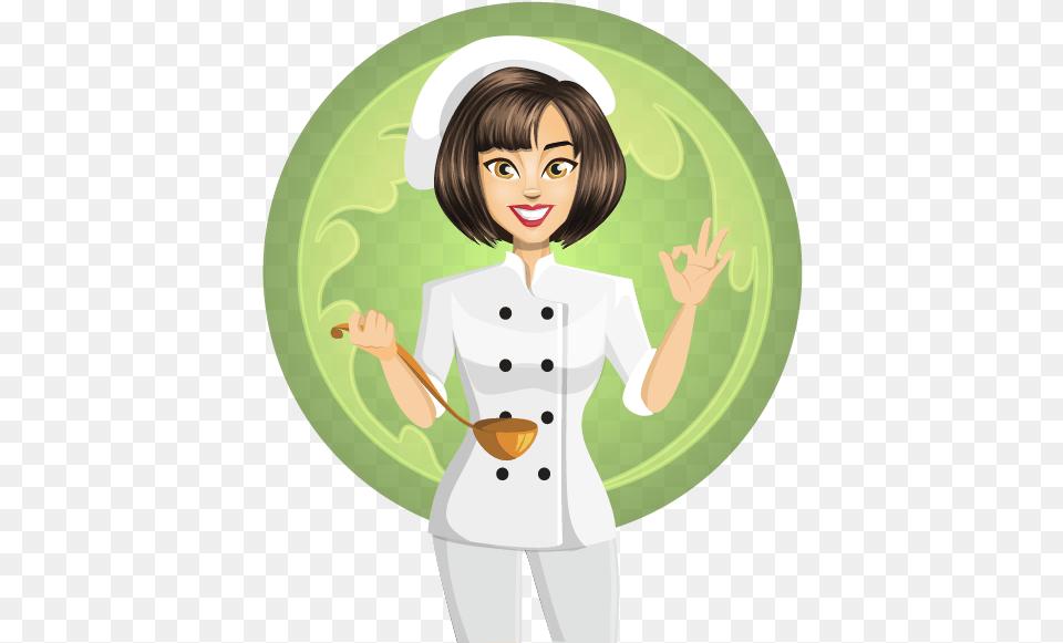 Collection Of Cute Woman Chef Vector, Cutlery, Spoon, Person, Photography Free Transparent Png