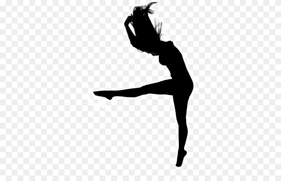 Collection Of Dancer Drawing Contemporary Dance Contemporary Dance Silhouette, Person, Dancing, Stencil, Leisure Activities Free Png Download