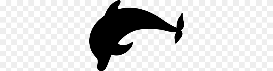 Collection Of Dolphin Clipart, Gray Png Image