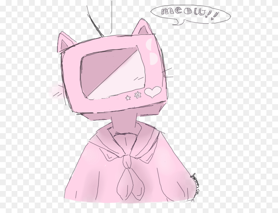 Collection Of Drawing Aesthetic Cute Cat Drawing, Bonnet, Clothing, Hat, Person Free Transparent Png