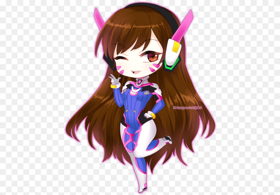 Collection Of Dva Drawing Chibi, Book, Comics, Publication, Baby Png Image