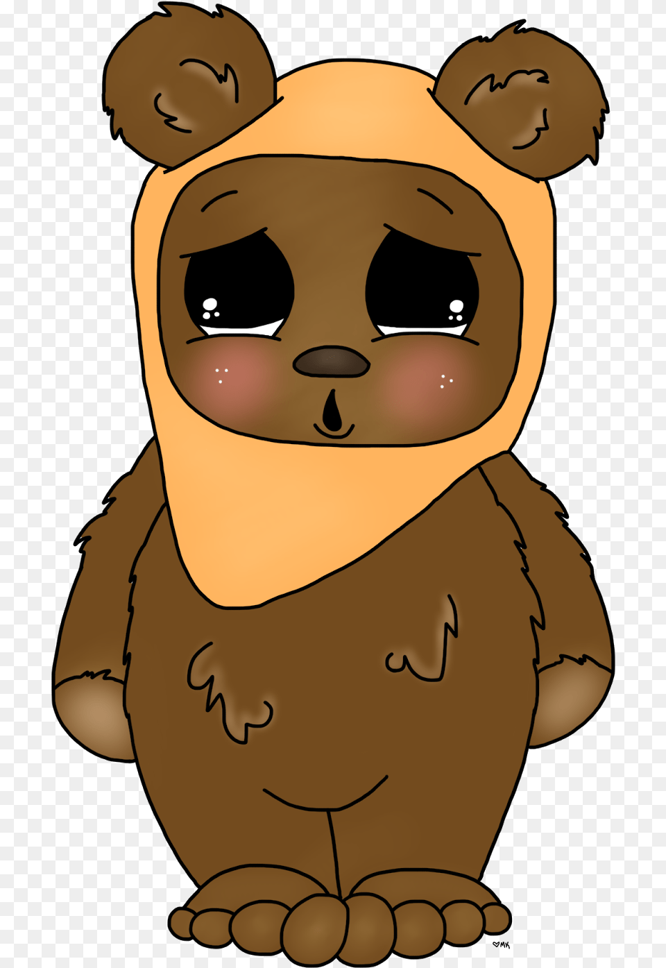 Collection Of Ewok Drawing Easy On Ui Cartoon, Baby, Person, Face, Head Free Transparent Png