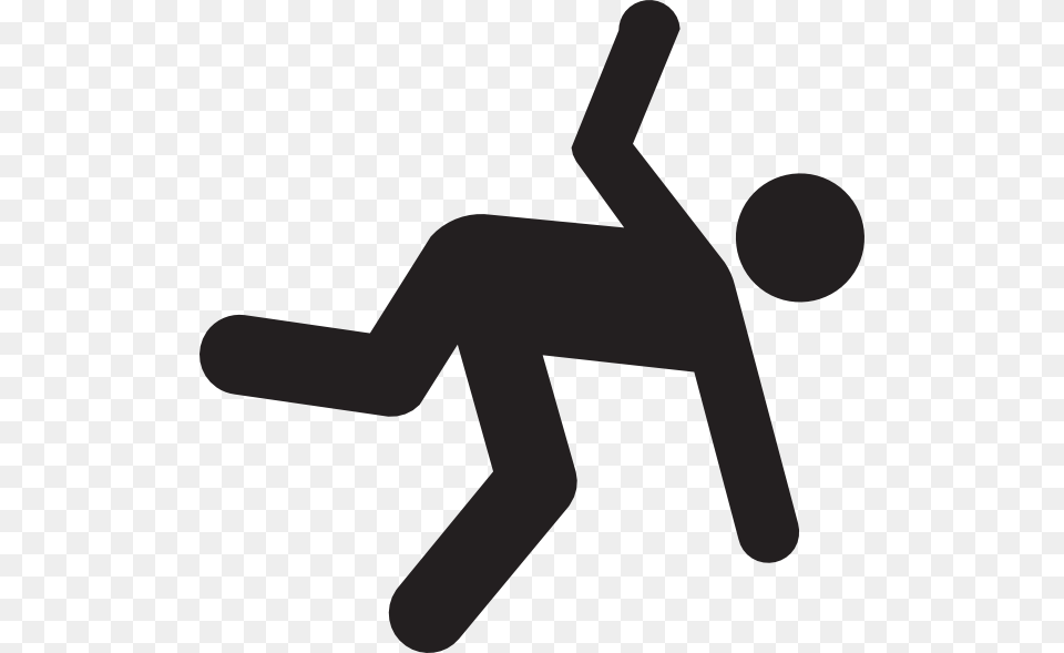 Collection Of Falling Man Clipart Tripping Clipart, Sign, Symbol Png