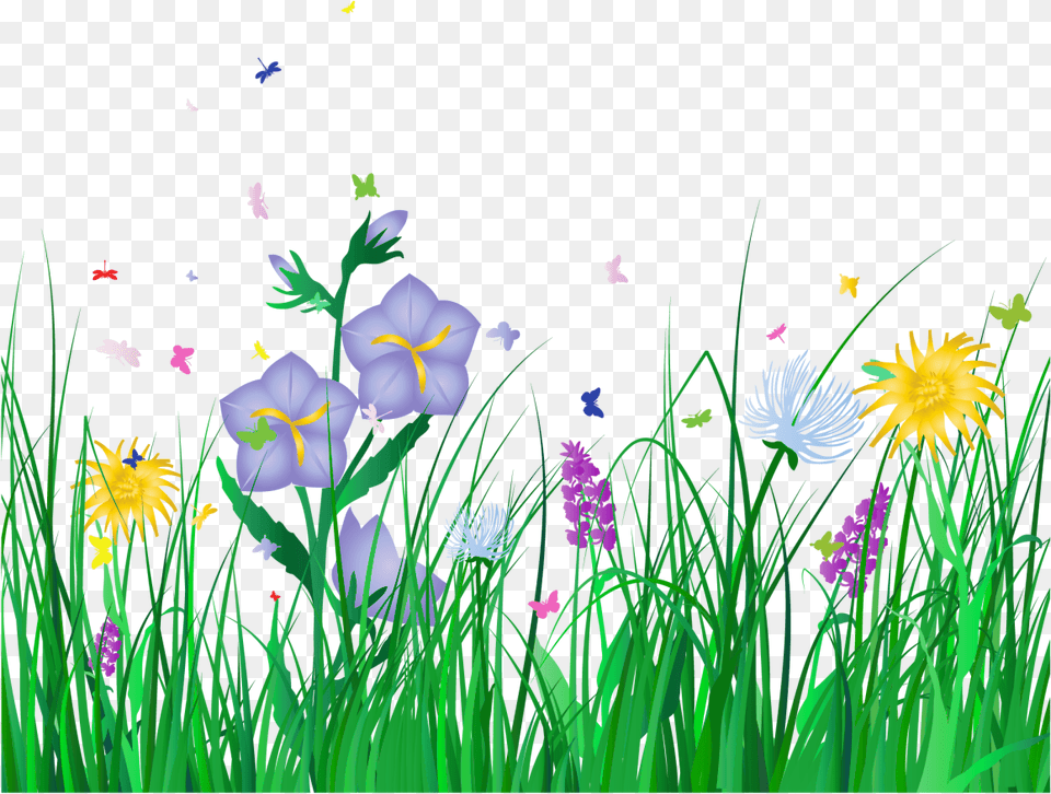 Collection Of Flower Background Flowers Clip Art Purple, Iris, Plant, Grass Free Transparent Png