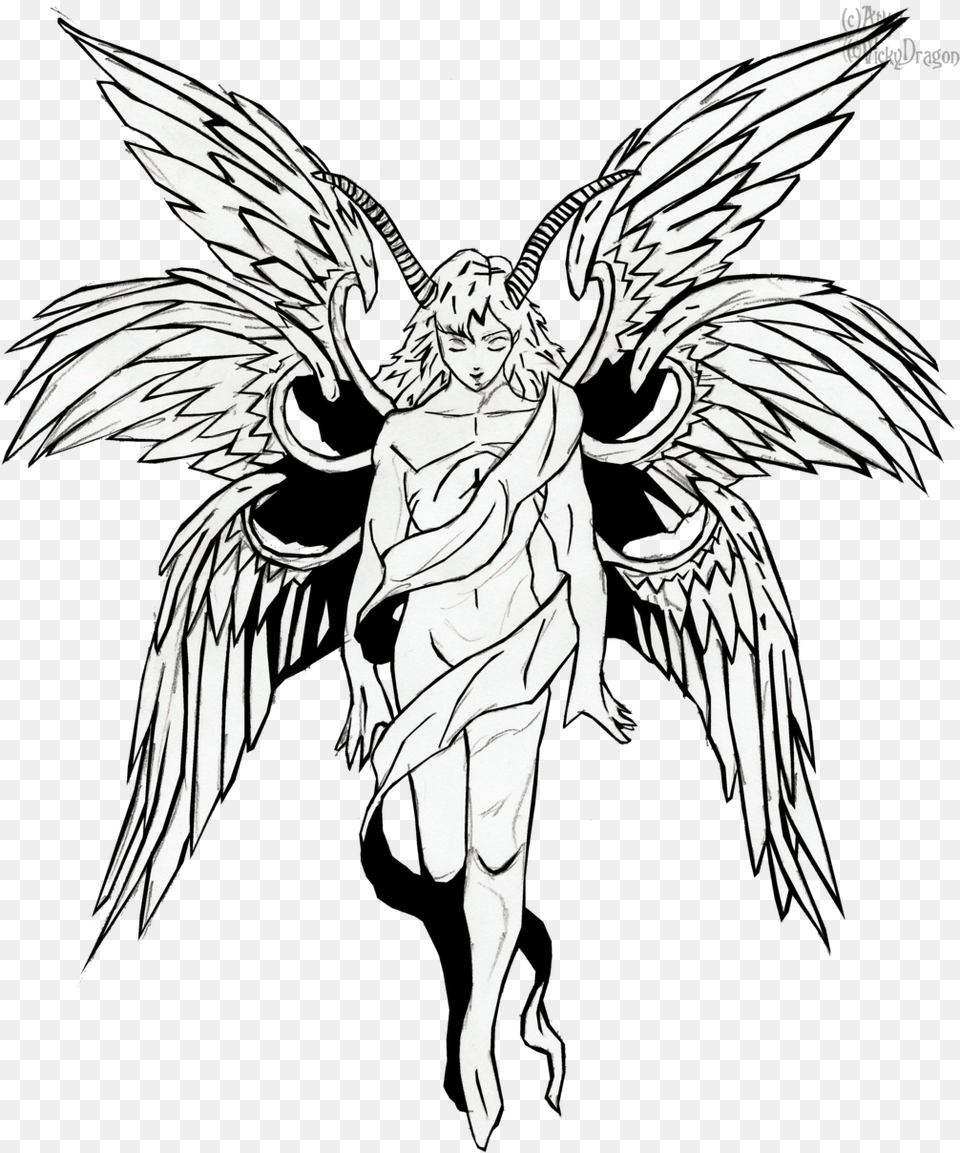 Collection Of Angel Drawing Traditional Download Fallen Angel Angel Drawing, Person, Face, Head, Animal Free Png