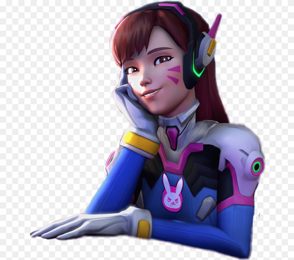 Collection Of Dva Transparent Overwatch D Va, Baby, Book, Comics, Person Free Png Download