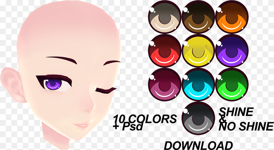 Collection Of Free Eyen Clipart Two Download Mmd Eye Base, Art, Graphics, Baby, Person Png
