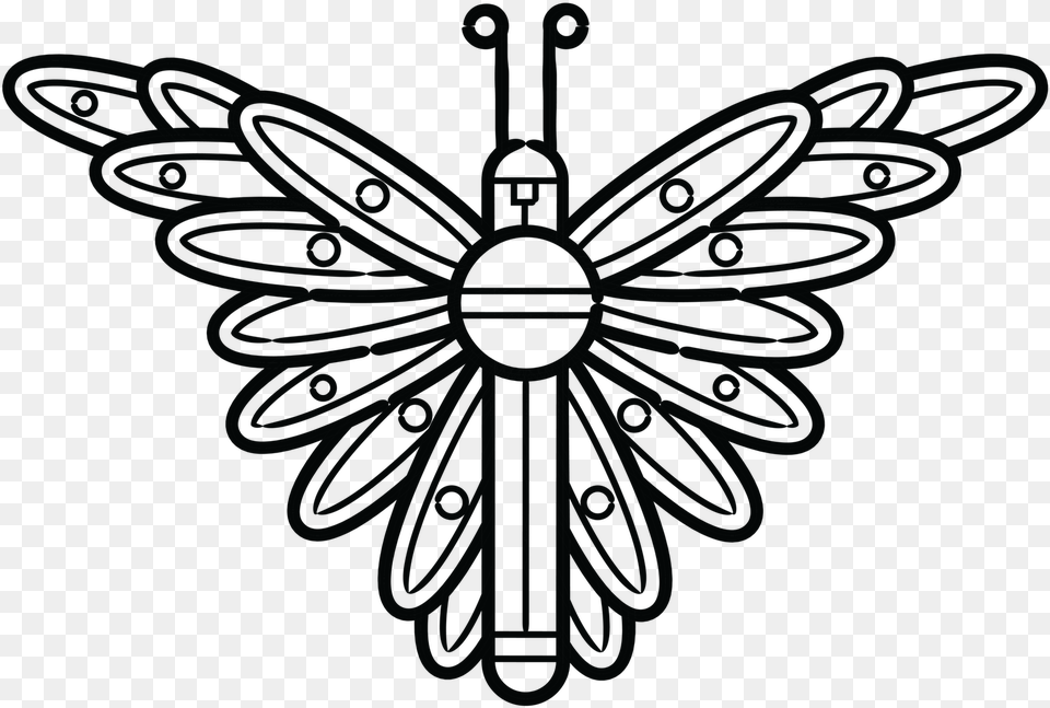 Collection Of Moth Drawing Symbol On Aztec Butterfly Symbol, Blackboard Free Png Download