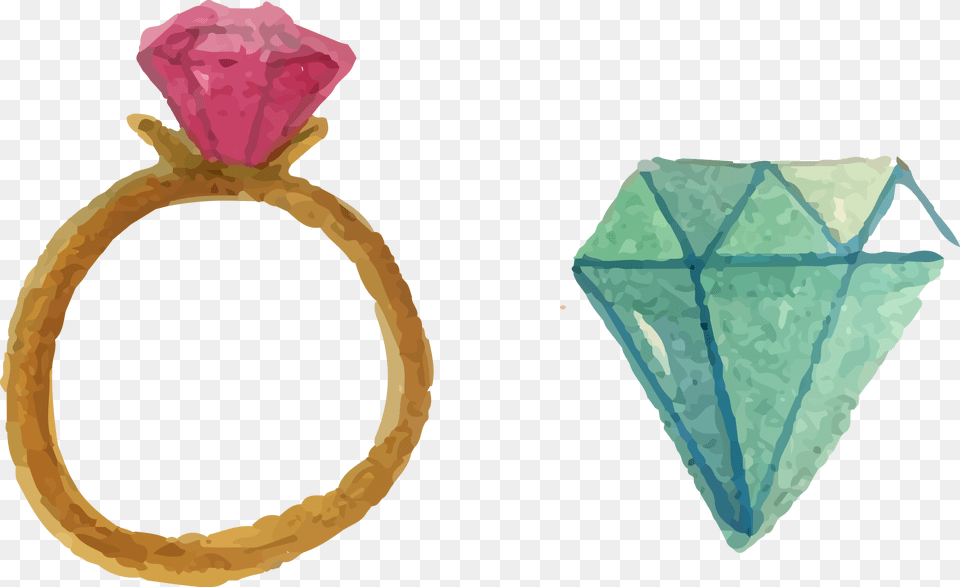 Collection Of Free Ring Drawing Watercolor Wedding Ring Watercolor, Accessories, Diamond, Gemstone, Jewelry Png