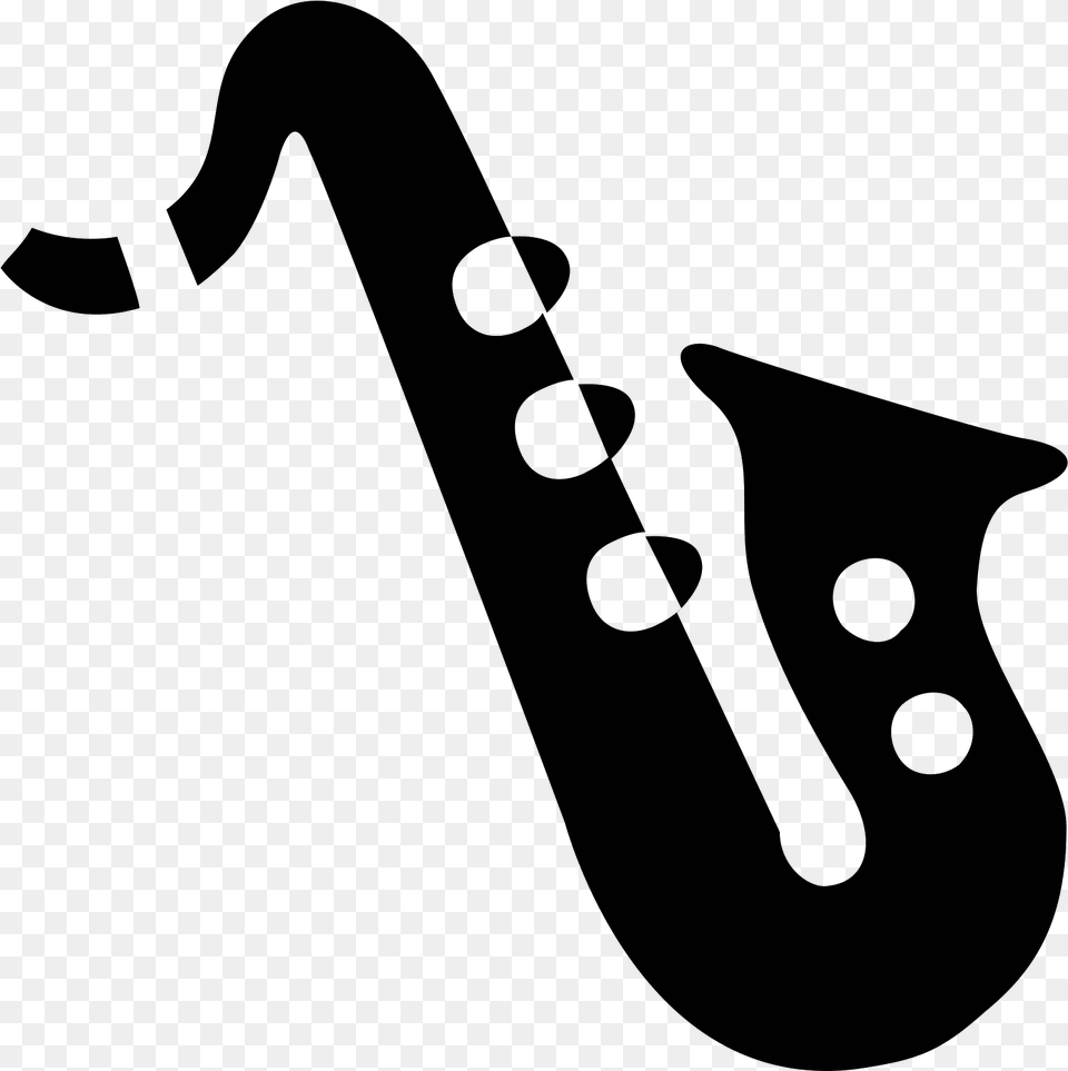 Collection Of Saxophone Vector Musician Black Saxophone Clipart, Gray Free Png