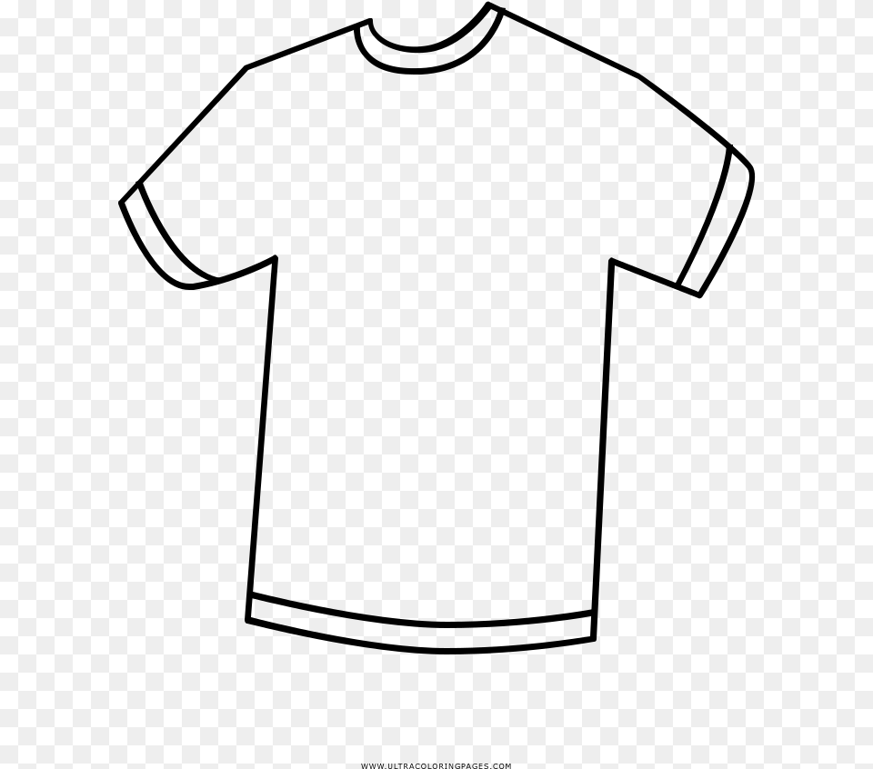 Collection Of Shirt Drawing Coloring, Gray Free Transparent Png