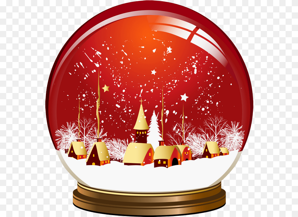 Collection Of Free Snow Globe Clipart Christmas Snow Globe Transparent, Food, Meal, Photography, Dish Png