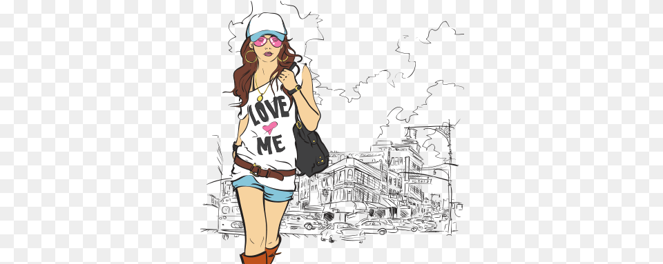 Collection Of Free Vector Girl Fashion Para Los Que Quieren Ver Mi Caida, Shorts, Clothing, Adult, T-shirt Png