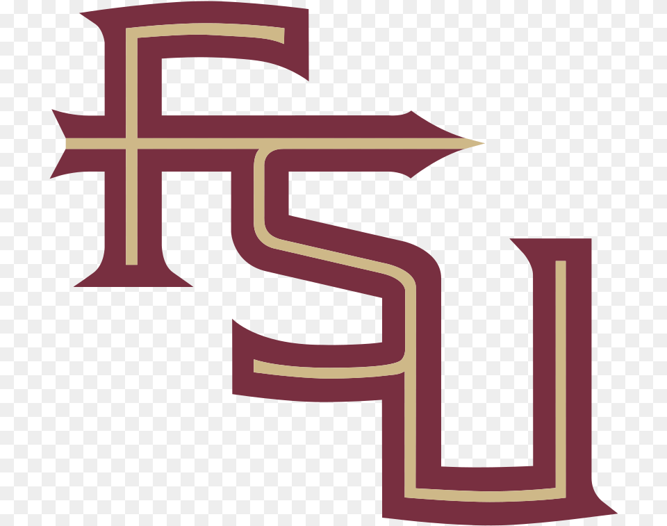 Collection Of Fsu Football Clipart Logo Florida State University, Symbol, Text, Number, Cross Free Png