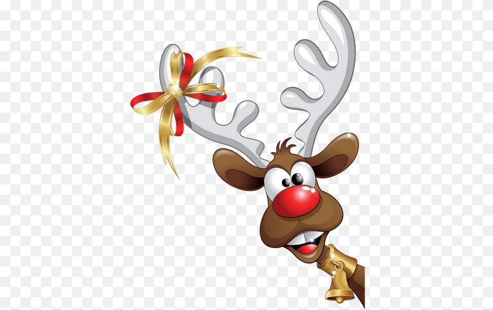 Collection Of Funny Christmas Reindeer Clipart Christmas Thank You For Your Support Free Png